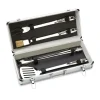 BBQ Tool Set With Case, 4 Piece Stainless Steel Grill Tool Set