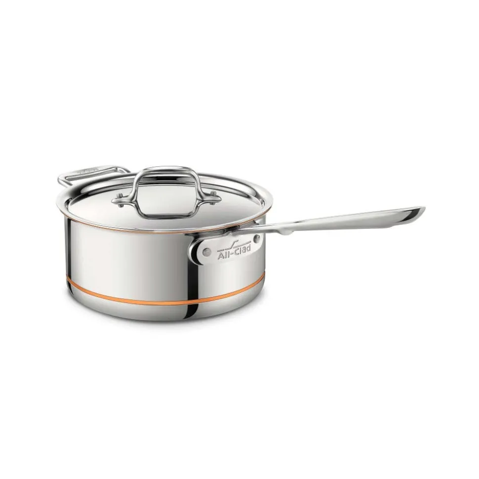 Copper Core 5-ply Bonded Cookware, Sauce Pan 3 Quart | All-Clad