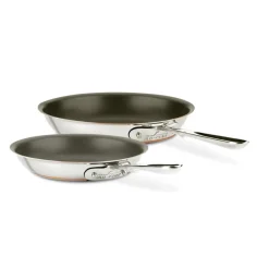 Copper Core Pro Nonstick 5-ply Bonded Cookware, Fry Pan Set, 8 and 10 inch