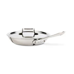 D5 Polished Pro Nonstick 5-ply Bonded Cookware, Fry Pan with Lid, 10 inch