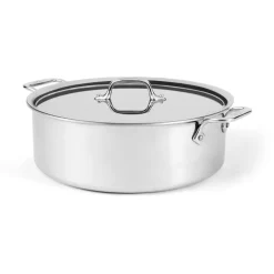 D3 Stainless Cookware, Rondeau Pan with lid, 8 quart | All-Clad