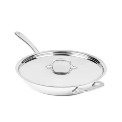 D3 Stainless Everyday 3-ply Bonded Cookware; Skillet with Lid; 12.5 inch