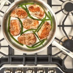 D3 Stainless Everyday 3-ply Bonded Cookware, Sauté Pan with lid, 3 quart