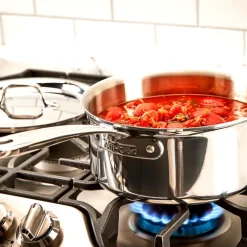 D3 Stainless Everyday 3-ply Bonded Cookware, Sauce Pan with lid, 3 quart