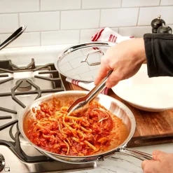 D3 Stainless Everyday 3-ply Bonded Cookware, Fry Pan Set, 10.5 and 12.5 inch