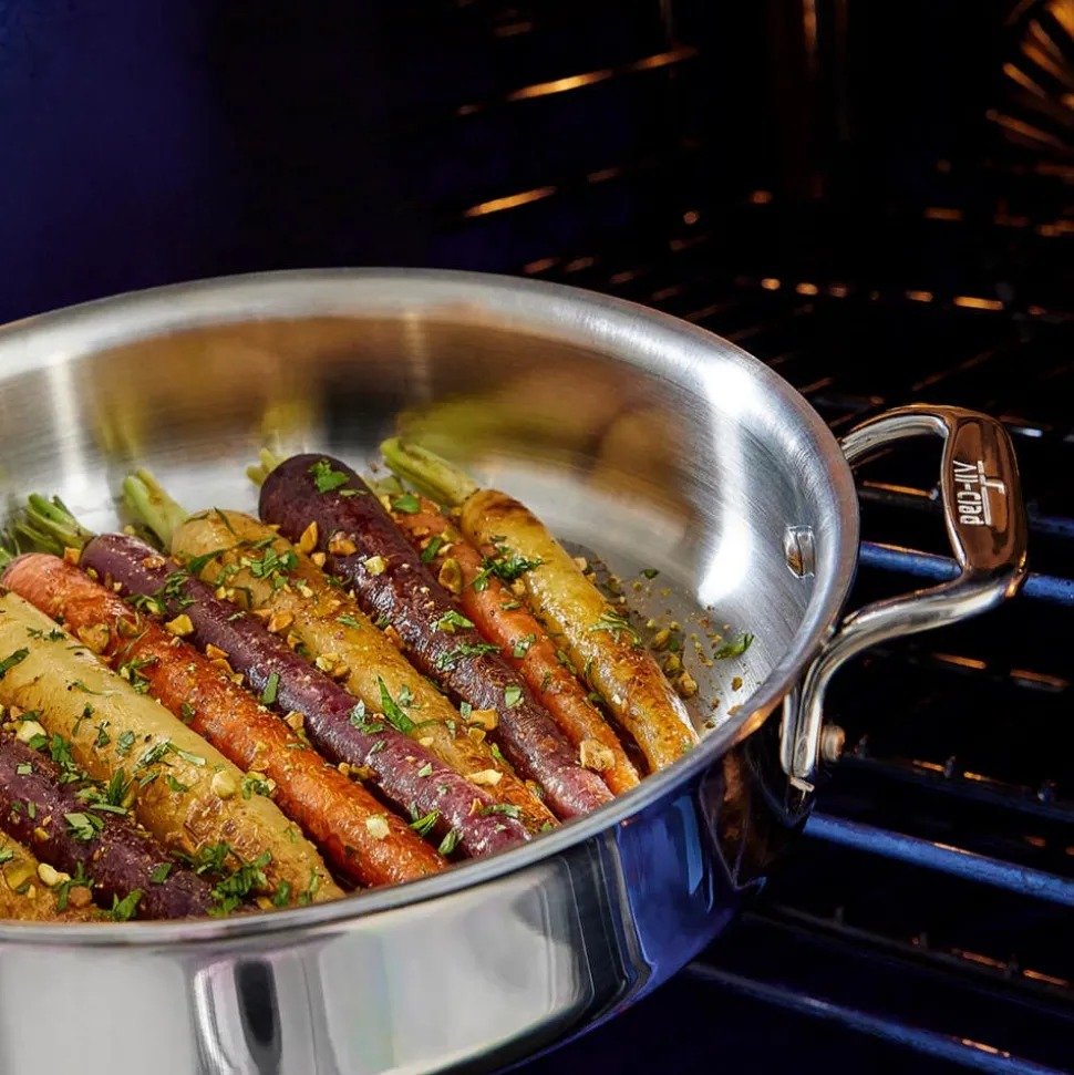 D3 Stainless Everyday 3-ply Bonded Cookware, Sauce Pan with Glass lid, 1.5 quart