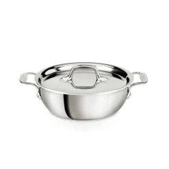 D3 Stainless 3-ply Bonded Cookware Cassoulet, 2 quart