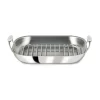 D3 Stainless 3-Ply Bonded Cookware, Large Flared Roaster