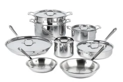 D3 Stainless 3-ply Bonded Cookware Set, 13 piece Set