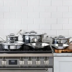 D3 Stainless 3-ply Bonded Cookware Set, 10 piece Set