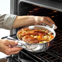 D3 Stainless 3-ply Bonded Cookware Cassoulet, 2 quart
