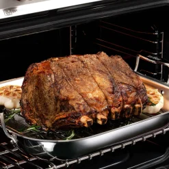 D3 Stainless 3-Ply Bonded Cookware, Large Flared Roaster