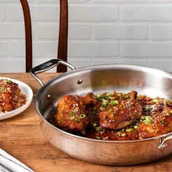 D3 Stainless 3-ply Bonded Cookware, Mother of All Pans with lid, 6 quart