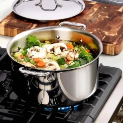 D3 Stainless 3-ply Bonded Cookware Set, 10 piece Set