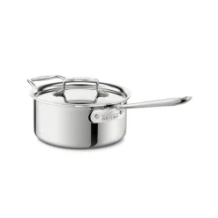 D5 Stainless Polished 3 Quart Sauce Pan | 3 Qt Pan | All-Clad
