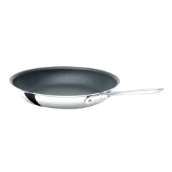 D5 Stainless Polished 5-Ply 12 Inch Skillet | 12 Inch Fry Pan | All-Clad