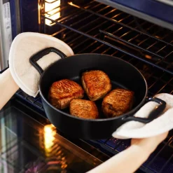 Enameled Cast Iron, Braiser with Lid, 4 quart