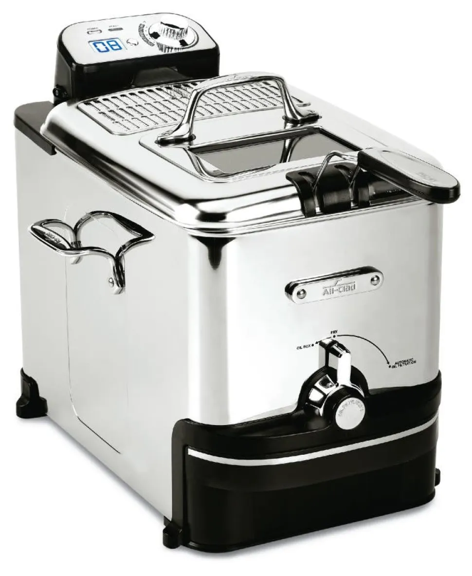 EZ Clean Deep Oil Fryer | Deep Fryer with Oil Filtration | All-Clad