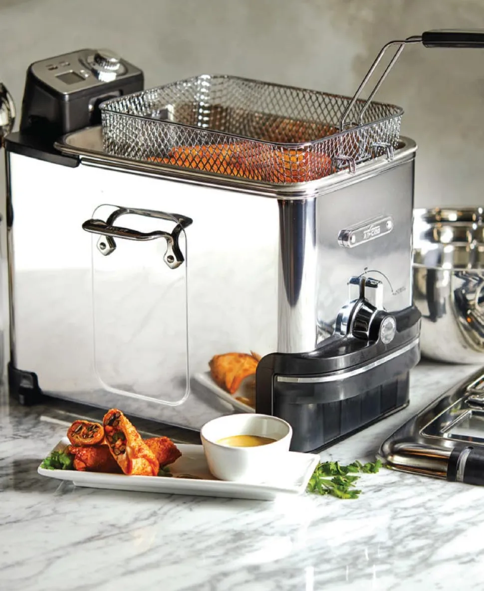 EZ Clean Deep Oil Fryer | Deep Fryer with Oil Filtration | All-Clad