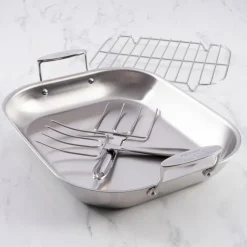 Flared Roaster with Rack / Roast Like a Pro