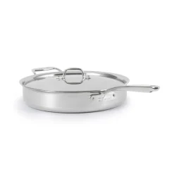 G5® Graphite Core Stainless Steel 5-ply Bonded Cookware, Sauté Pan with Lid, 6 quart