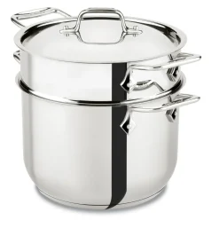 Gourmet Accessories, Pasta Pot with Perforated Insert and lid, 6 quart
