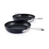 HA1 Expert Cookware, Nonstick 2 Piece Fry Set, 10 & 12 inch