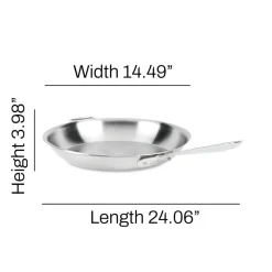 14-Inch Fry Pan / All-Clad D5 Polished Stainless Steel Perfection