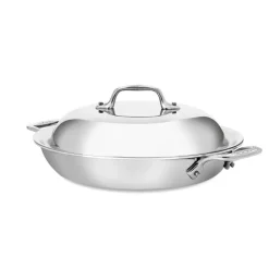 10.5-Inch Sear and Serve Skillet / All-Clad D3 Stainless Steel Perfection