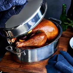 15-Inch Stainless Steel Oval Roaster I All-Clad