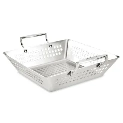 11-Inch Stainless Steel Square Basket / All-Clad Outdoor BBQ Accessory