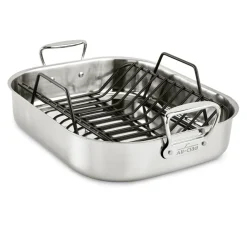 Large Stainless Steel Roaster Pan with Rack | All-Clad
