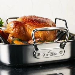 Large Stainless Steel Roaster Pan with Rack | All-Clad