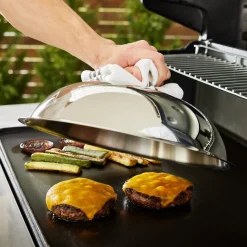 Outdoor Accessories, Stainless Steel Domed Melting Lid, 12.5 inch