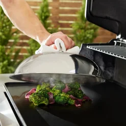 Outdoor Accessories, Stainless Steel Domed Melting Lid, 12.5 inch