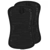 2-Pack Black Potholder Set / All-Clad Heat-Resistant Kitchen Essentials