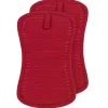 2-Pack Chilli Red Potholder Set / Colourful, Heat-Safe Kitchen Must-Have