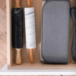 2-Pack Pewter Grey Drying Mat Set / Modern Look and Superior Drying Performance