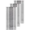 3-Pack Pewter Grey Dual Kitchen Towel Set / Classic Kitchen Towels with Modern Utility