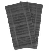 2-Pack Pewter Grey Kitchen Towel Set / Soft, Absorbent and Timeless Kitchen Towels