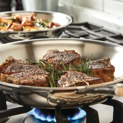 2-Piece Deep Skillet Set / All-Clad D5 Polished Stainless (8.5-inch and 10.5-inch)