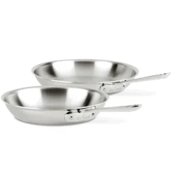 2-Piece Fry Pan Set / All-Clad D3 Stainless Steel (10-inch and 12-inch)
