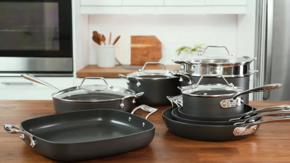 2-Piece Fry Pan Set / All-Clad Essentials Nonstick (8.5-inch and 10.5-inch)