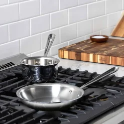 2-Piece Kitchen Helper Set / Essential All-Clad D3 Cookware