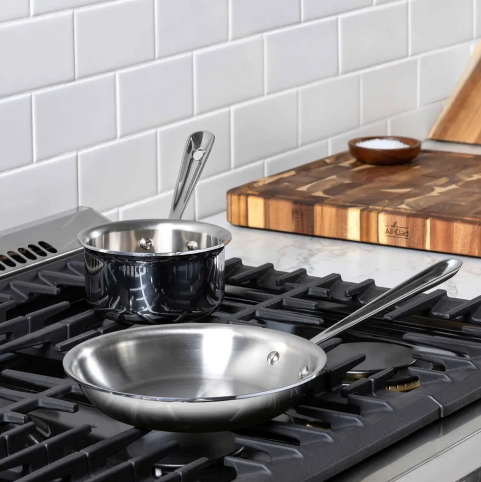 2-Piece Kitchen Helper Set / Essential All-Clad D3 Cookware