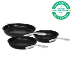 3-Piece Nonstick Cookware Set / Compact Cooking by All-Clad NS Pro
