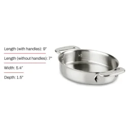 2-Piece Stainless Steel Mini Oval Baker Set I All-Clad