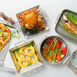 3-Piece Stainless Steel Outdoor Set / All-Clad BBQ Essentials
