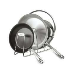 Pot and Pan Organizer | 4-Slot Stainless Steel Organizer | All-Clad
