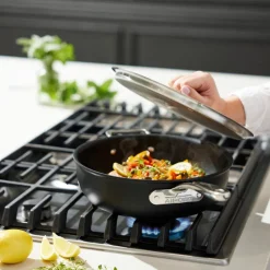 4-Quart Essential Pan with Lid / All-Clad NS Pro Multi-Use Cookware